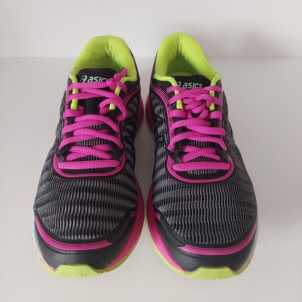 Asics Dynaflyte Foam Neon Pink Running Shoe ~ sz 6m